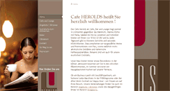 Desktop Screenshot of cafe-herolds.de