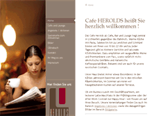 Tablet Screenshot of cafe-herolds.de